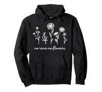 No Rain No Flowers Botanical Wildflower Sunflower Lotus Pullover Hoodie