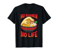 No Ramen No Life Japanese Noodle Art T-Shirt