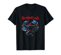 No Reboots Safe IT Humor Ninja Laptop Graphic T-Shirt