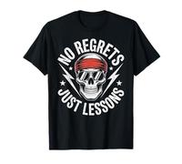 No Regrets Just Lessons Skull Headband Sunglasses T-Shirt