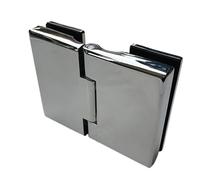 No Resistance, No Opening, 304 Stainless Steel Bathroom, Shower Room, Glass Door Hinge, Clip, (SJ-0003)(Ti-Gold,Open Outside)