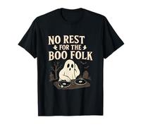 No Rest for The Boo Folk Ghost DJ Halloween Design T-Shirt