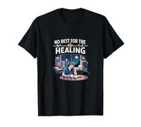 No Rest for The Healing Nurse Night Shift Design T-Shirt