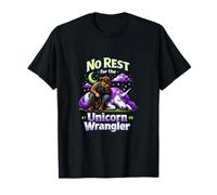 No Rest for The Unicorn Wrangler Equestrian Graphic T-Shirt