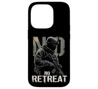 NO RETREAT Military Motivation Case for iPhone 14 Pro