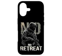 NO RETREAT Military Motivation Case for iPhone 17