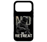 NO RETREAT Military Motivation Case for iPhone 17 Pro Max