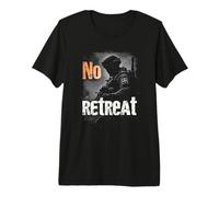 No Retreat Soldier Silhouette Premium T-Shirt