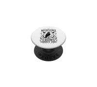 No Revenge But I Told The Crows About You Creepy Corvid Bird PopSockets Adhesive PopGrip