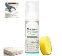 No-RinseMattress Dry Foam Cleaner, Multi-surface Cleaner Foam Spray (1) | Waterless Dry-Cleaning Fo-Am, Stain Remover for Fabric Sofas, Mattresses & Car Interiors, Remove Sweat Stains, Dirt and Odors