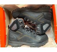 NO RISK Discovery Safety Work Boots. Black. Size 39EU/6UK. New Boxed. Free P&P
