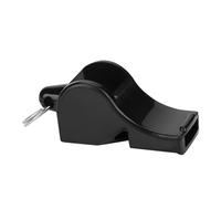 No Roll Referee Whistle for Kids, ABS Material, Loud Sound for Sports Training, Black, 1 Unit