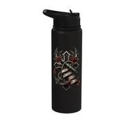No Roses Grow On A Sailor Tattoo Anchor Stainless Steel Insulated Water Bottle