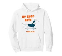 No Ruff Days Dachshund Skateboard Dog Weiner Dog Doxie Pullover Hoodie