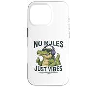 No Rules Just Vibes Alligator Case for iPhone 16 Pro