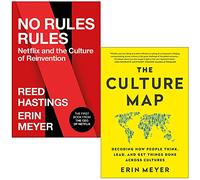 No Rules Rules Netflix and the Culture of Reinvention By Reed Hastings & Culture Map By Erin Meyer 2 Books Collection Set