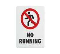 No Running Sign Safe Sign, Signs Outdoor, 12 X 8 In, Sign For Home, Business, Driveway Alert