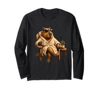 No Rush Positive Vibes Capybara Relax Mood Long Sleeve T-Shirt
