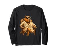 No Rush Positive Vibes Capybara Relax Mood Long Sleeve T-Shirt