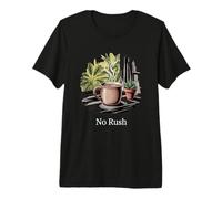 No Rush Simple Living Anti Hustle Window Plants Premium T-Shirt
