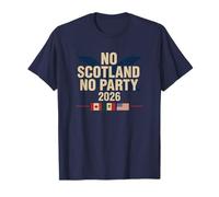No Scotland No Party 2026 with Flags T-Shirt