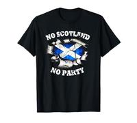 NO Scotland NO Party Scottish Saltire Flag T-Shirt
