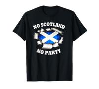 NO Scotland NO Party Scottish Saltire Flag T-Shirt