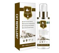 No Scratch Spray for Cats,150ml Natural Safe Effective | Cat Control Spray,for Car Tires Rugs Home Garden Lawn Patio Backyard Balcony Pathway Courtyard Poolside Terrace Plant Protection