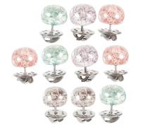 No Sew Shirt Brooch Pins DIY Accessories 10pcs Pearl Clothes Buttons | Lightweight Plastic and Metal, Easy Fastening and Unfastening, Elegant Stylish Look for Casual Use