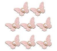 No Sew Waist Tightener Pins Stylish Butterfly Button Removable Waist Tightener Adjustable Buckle Clips for Baggy Jeans Cardigans 6 Pack Pink 8pcs
