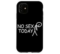 No Sex Today Funny Disappointed Face Joke Adult Meme Joke Case for iPhone 11