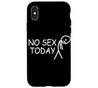 No Sex Today Funny Disappointed Face Joke Adult Meme Joke Case for iPhone X/XS