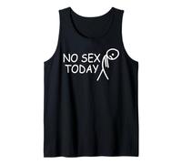 No Sex Today Funny Disappointed Face Joke Adult Meme Joke Tank Top
