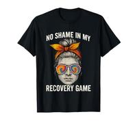 No Shame in My Recovery Game Sobriety Aa Na Anniversary T-Shirt