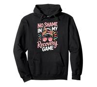 No Shame In My Recovery Game Sobriety Mental Health Pullover Hoodie