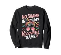 No Shame In My Recovery Game Sobriety Mental Health Sweatshirt