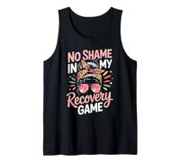 No Shame in My Recovery Game Sobriety Mental Health Tank Top