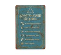 No Sharking Your Opponent Pub Atmosphere Metal Tin Sign