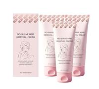 No Shave Hair Removal Cream, Suitable for Sensitive Skin, Fast and Gentle, Moisturizes and Nurtures Skin, Leaving it Soft and Protected after Hair Removal (3PC)