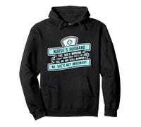 No, She's Not Imaginary Funny Nurse's Husband Pullover Hoodie