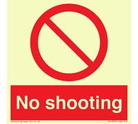 No shooting Sign - 100x100mm - S10