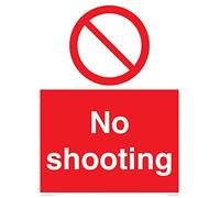No shooting Sign - 300x400mm - A3P