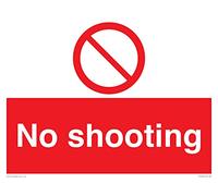 No shooting Sign - 400x300mm - A3L