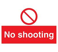 No shooting Sign - 600x400mm - A2L