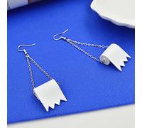 No Show Earrings, Pearl Back Rose Clip On, Compatible with Christmas & Bow Styles, Funny Toilet Paper Drop Dangle for Women