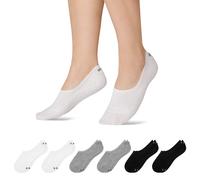 No Show Invisible Socks 6 Pairs - Mix 3-5
