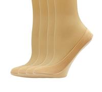 No Show Socks Womens 10 Pairs Nylon Non-Slip Ultra Low Cut Liner Invisible Socks for Heels Flats Pumps Lofers, Skin
