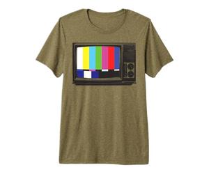 No Signal 70s 80s Television Screen Retro Vintage Funny TV Premium T-Shirt