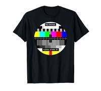 No Signal T-Shirt Please Stand By PAL Television NTSC Test T-Shirt