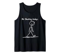 No Skating Today Funny Skater Ice Skate Kids Men Youth Tank Top